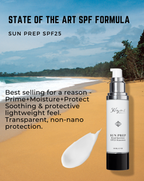 SUN PREP Broad Spectrum SPF 25 | Natural Mineral Sunscreen + Primer