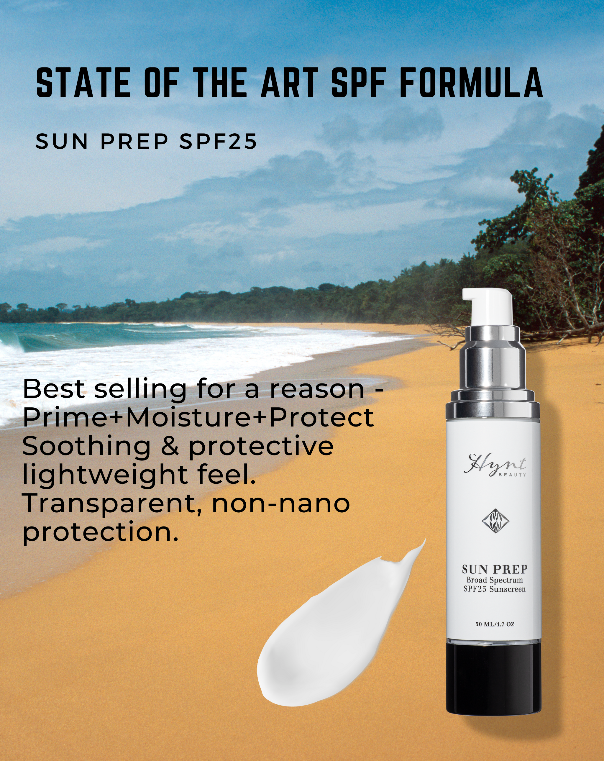 SUN PREP Broad Spectrum SPF 25 | Natural Mineral Sunscreen + Primer