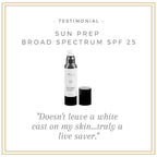 SUN PREP Broad Spectrum SPF 25 | Natural Mineral Sunscreen + Primer